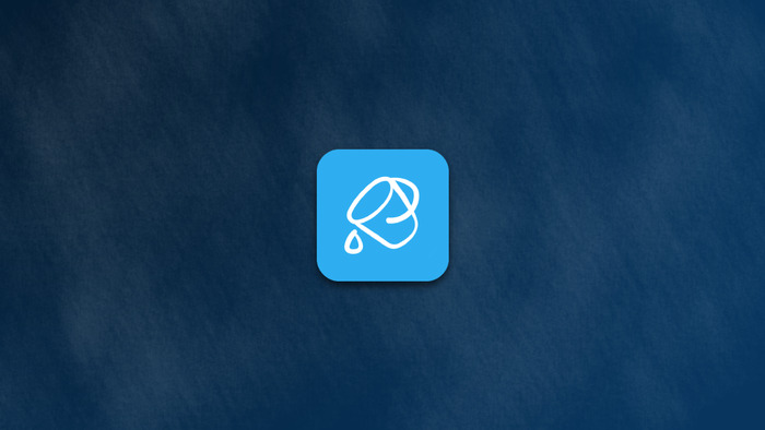 Buckets Mobile icon on a dark blue background