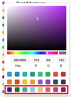 Screenshot of color picker for bucket