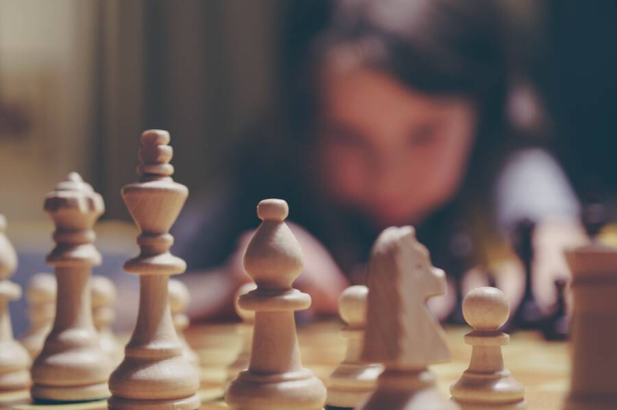 Photo of a chess board