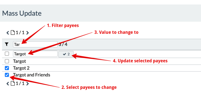Payee Mass Update tool